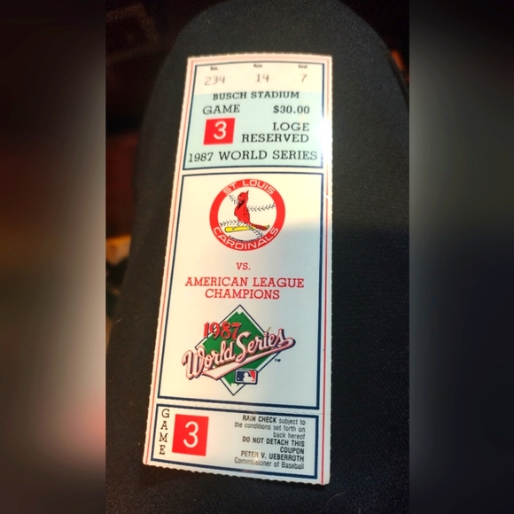 1987 baseball ticket stub - Picture 1 of 3